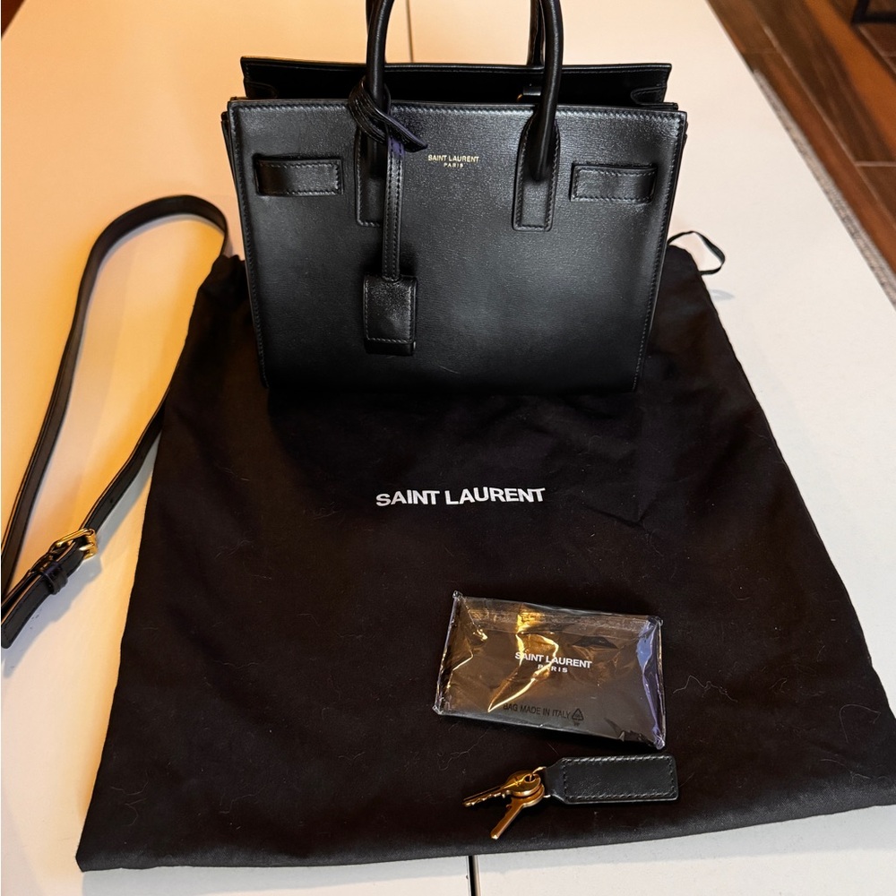 Saint Laurent Sac De Jour in Smooth Leather - Nano - Picture 1 of 12